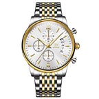 Men'S Watch Business Watch Sports Watch Multifunctional Watch Quartz Watch - Gold - Size Man