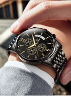 Men'S Watch Business Watch Sports Watch Multifunctional Watch Quartz Watch - Gold - Size Man