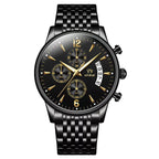 Men'S Watch Business Watch Sports Watch Multifunctional Watch Quartz Watch - Silver - Size Man