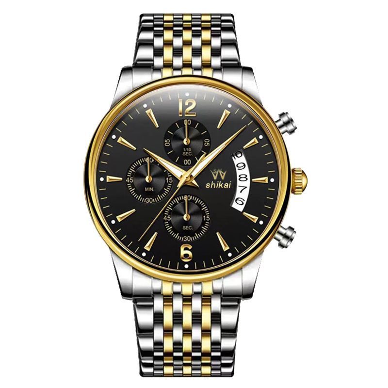 Men'S Watch Business Watch Sports Watch Multifunctional Watch Quartz Watch - Silver - Size Man