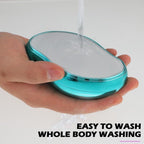 Crystal Hair Eraser for Women and Men, Reusable Crystal Hair Remover Painless Exfoliation Epilators Hair Removal for Women, Magic Hair Eraser for Back Arms Legs (Blue)