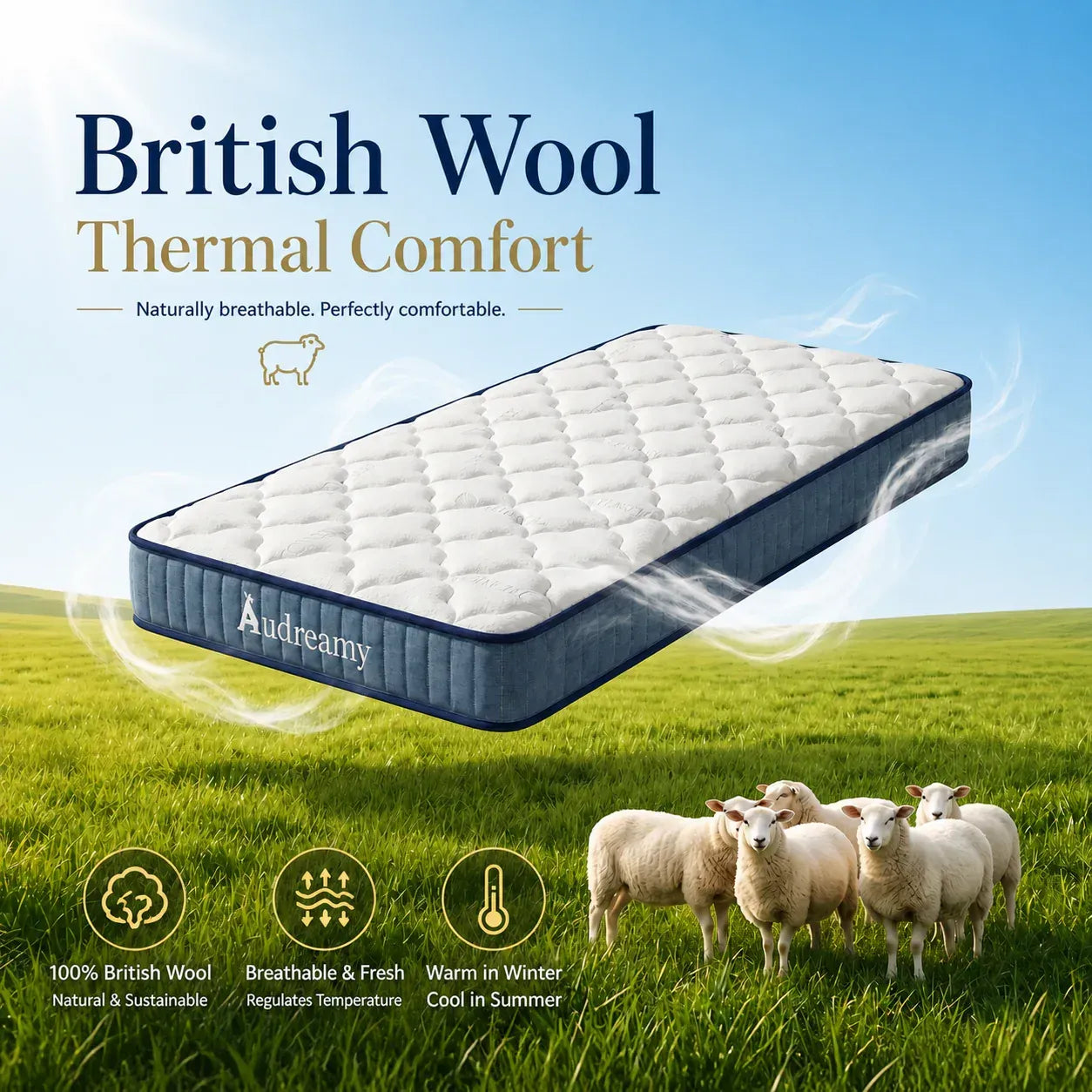 Audreamy Kaveno Kids Mattress Cool Gel King Single