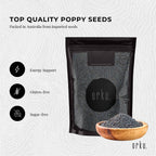 Orku 100g Poppy Seeds Unwashed Papaver Somniferum For Baking and Decorating