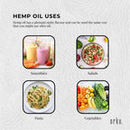 Orku 500ml Organic Hemp Seed Oil - Cold Pressed Food Grade Oils