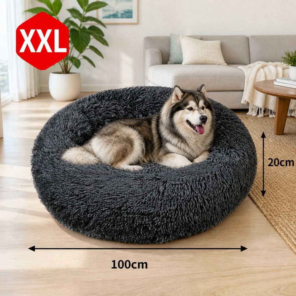Dog Pet Cat Mat Puppy Warm Soft Cotton Washable Reusable Calming Bed Dark Gray