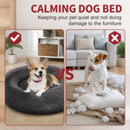 Dog Pet Cat Mat Puppy Warm Soft Cotton Washable Reusable Calming Bed Dark Gray