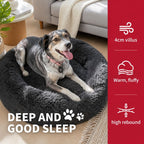 Dog Pet Cat Mat Puppy Warm Soft Cotton Washable Reusable Calming Bed Dark Gray