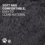Dog Pet Cat Mat Puppy Warm Soft Cotton Washable Reusable Calming Bed Dark Gray