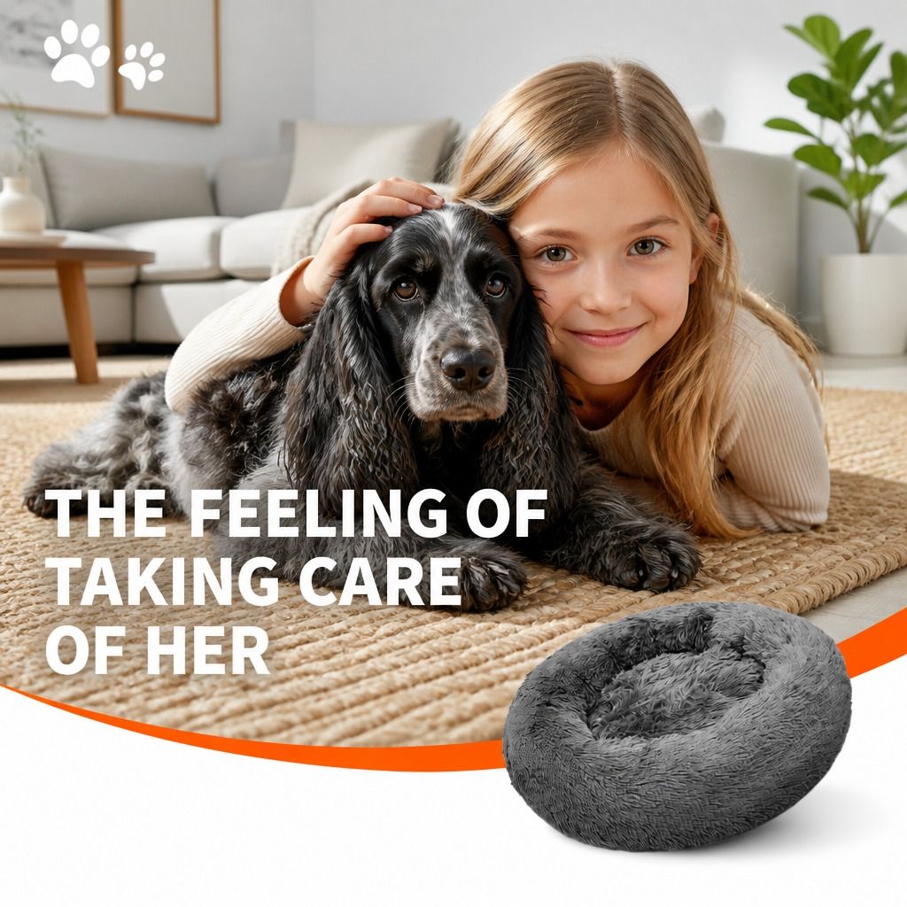 Dog Pet Cat Mat Puppy Warm Soft Cotton Washable Reusable Calming Bed Dark Gray