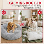 Pet Dog Bedding Warm Plush Round Comfortable Nest Comfy Sleep Kennel XXL