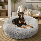 Pet Dog Bedding Warm Plush Round Comfortable Nest Comfy Sleep Kennel XXL