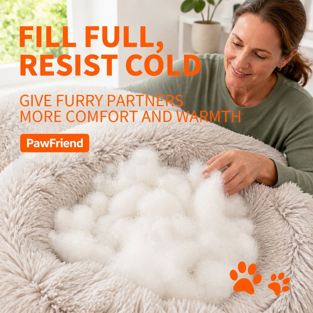 Pet Dog Bedding Warm Plush Round Comfortable Nest Comfy Sleeping kennel Green Large 90cm