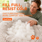 Pet Dog Bedding Warm Plush Round Comfortable Nest Comfy Sleeping kennel Green Large 90cm