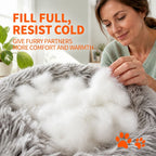 Dog Cat Pet Calming Bed Warm Soft Plush Round Nest Comfy Sleeping Kennel Cave AU