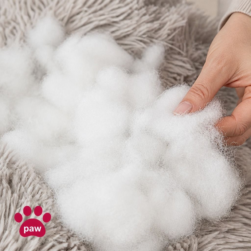 Dog Cat Pet Calming Bed Warm Soft Plush Round Nest Comfy Sleeping Cave 120cm