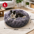 Pet Bed Dog Cat Calming Bed Sleeping Comfy Cave Washable Mat Extra Large 100cm