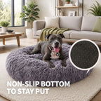 Pet Bed Dog Cat Calming Bed Sleeping Comfy Cave Washable Mat Extra Large 100cm