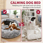 Pet Dog Cat Calming Bed Warm Soft Plush Sleeping Kennel Removable Washable 120cm