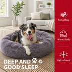 Pet Dog Cat Calming Bed Warm Soft Plush Sleeping Kennel Removable Washable 120cm