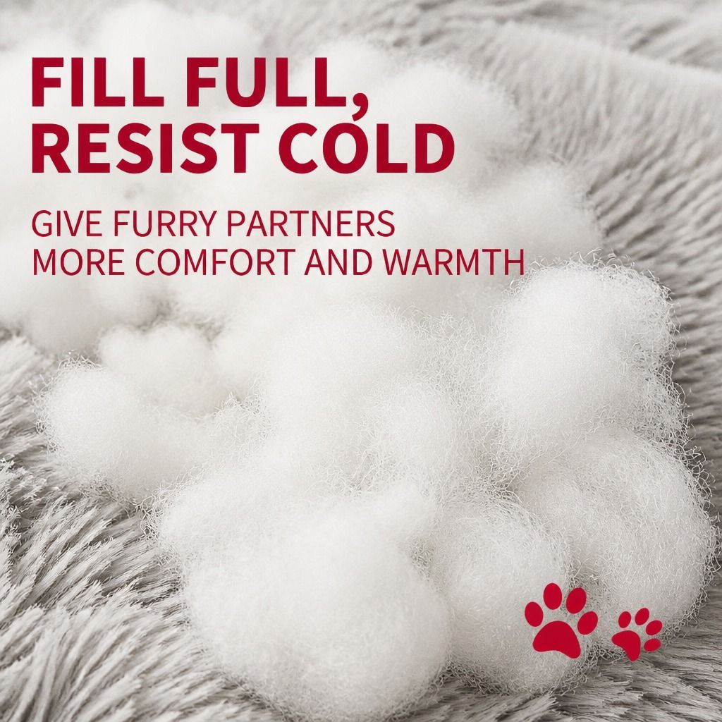 Pet Dog Cat Calming Bed Warm Soft Plush Sleeping Kennel Removable Washable 120cm