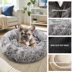 Pet Dog Cat Calming Bed Warm Soft Plush Sleeping Kennel Removable Washable 120cm