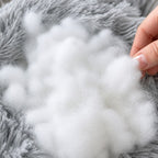 Dog Cat Pet Calming Bed Washable ZIPPER Cover Warm Soft Plush Round Sleeping 100