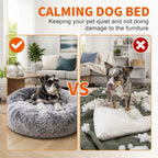 Pet Bed Dog Cat Large Beds Calming Warm Soft Cushion Mattress Plush Comfy 90cm