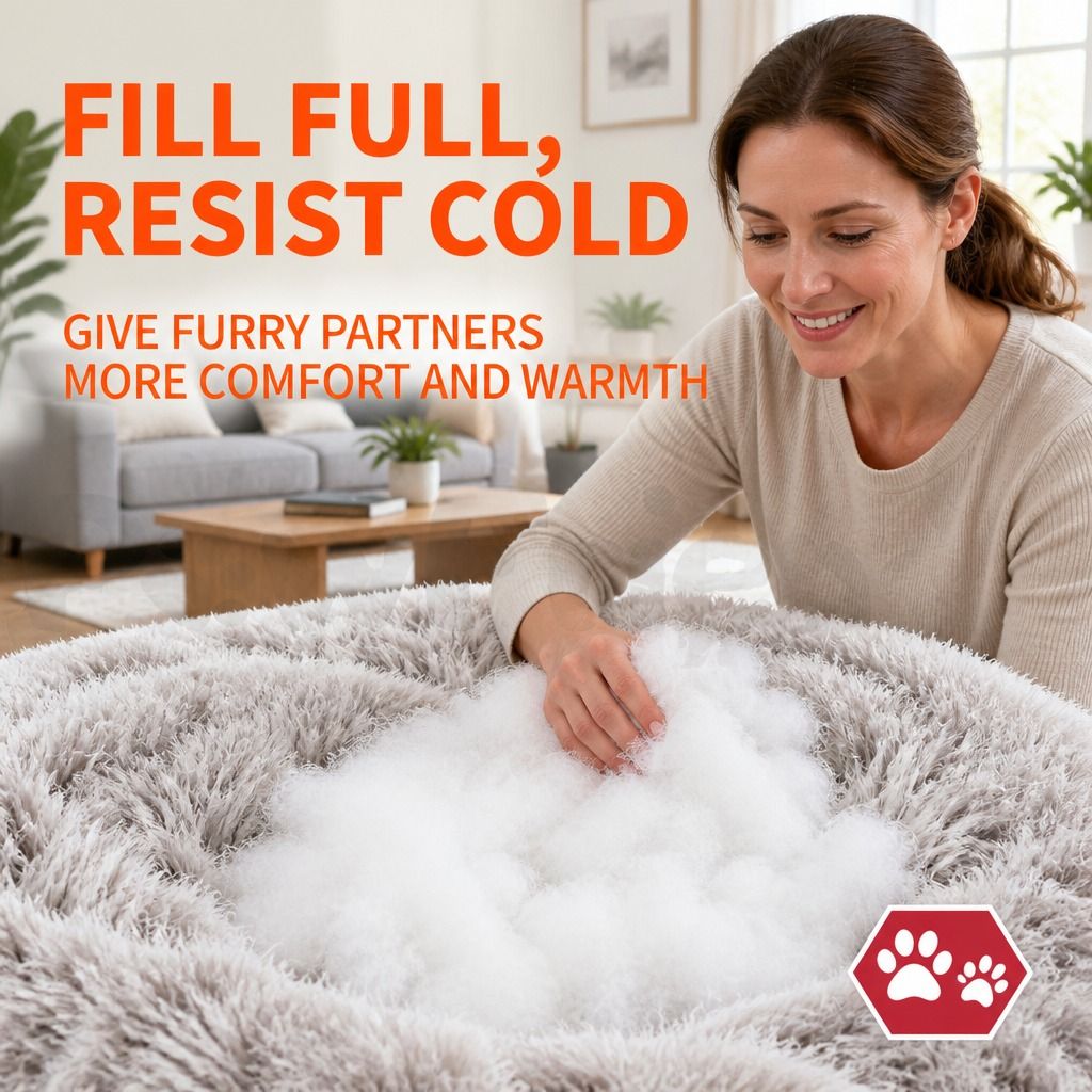Pet Bed Dog Cat Large Beds Calming Warm Soft Cushion Mattress Plush Comfy 90cm