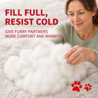 Dog Pet Cat Calming Bed Beds Large Mat Comfy Puppy Fluffy Donut Cushion Plush 70