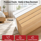 HYGGO Wooden Bedside Table Nightstand Drawer Storage Minimalist Multi-Functional