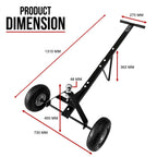 600lbs Trailer Dolly with 48mm Ball Solid Tires Portable Tow Dolly Wheel Tow