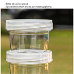 5PCS Outdoor Camping Spice Container Set Travel BBQ Seasoning Storage Box Use - Black