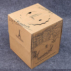 10pcs Elegant European Style Kraft Paper Cake Boxes Dessert Packaging Containers - Double Height - 8inch