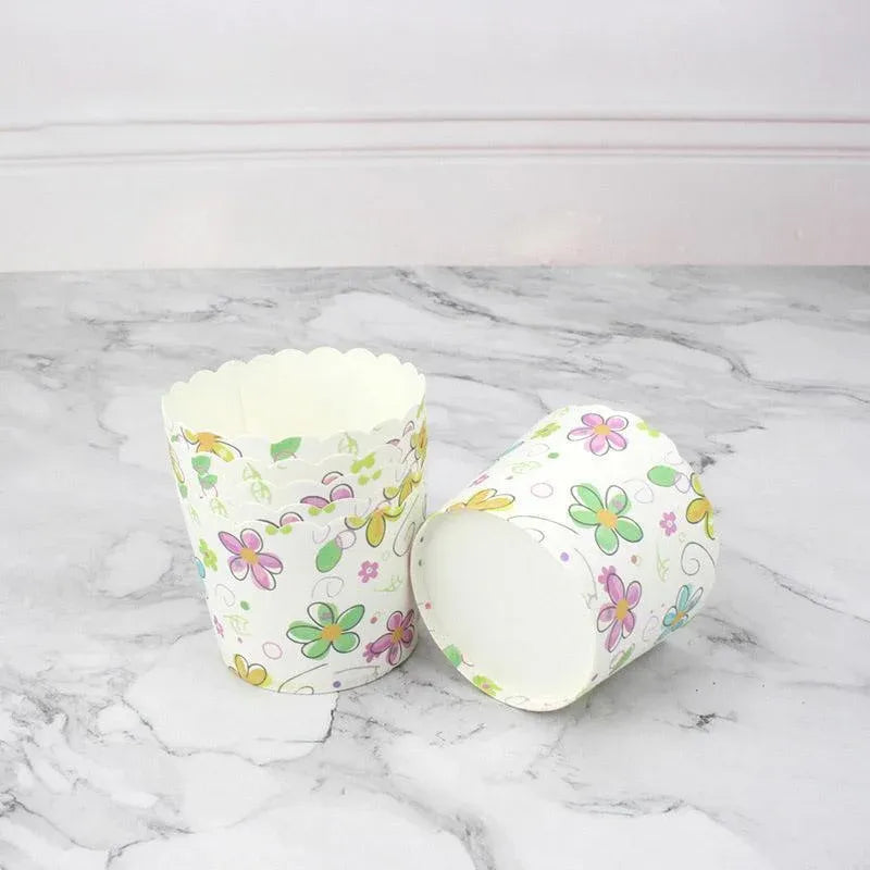 500pcs Colorful Cupcake Muffin Baking Cups Greaseproof Nonstick Paper Liners - Cupcake-500pcs-DJMCB