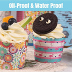 500pcs Colorful Cupcake Muffin Baking Cups Greaseproof Nonstick Paper Liners - Cupcake-500pcs-FTBD
