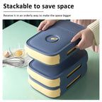 Drawer Type Eggs Tray Fruit Storage Box Kitchen Stacking Holder Food Container - Pink