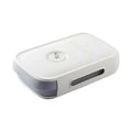 Drawer Type Eggs Tray Fruit Storage Box Kitchen Stacking Holder Food Container - White