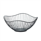 Large Iron Fruit Storage Basket Home Decor Snack Candy Plate Living Room Basket - Gold