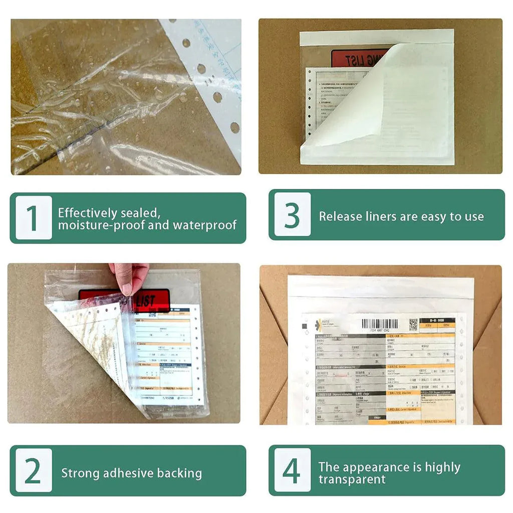 Plastic Bags 100PCS Transparent Zip Lock Clear Resealable Storage Packaging - 15x22cm