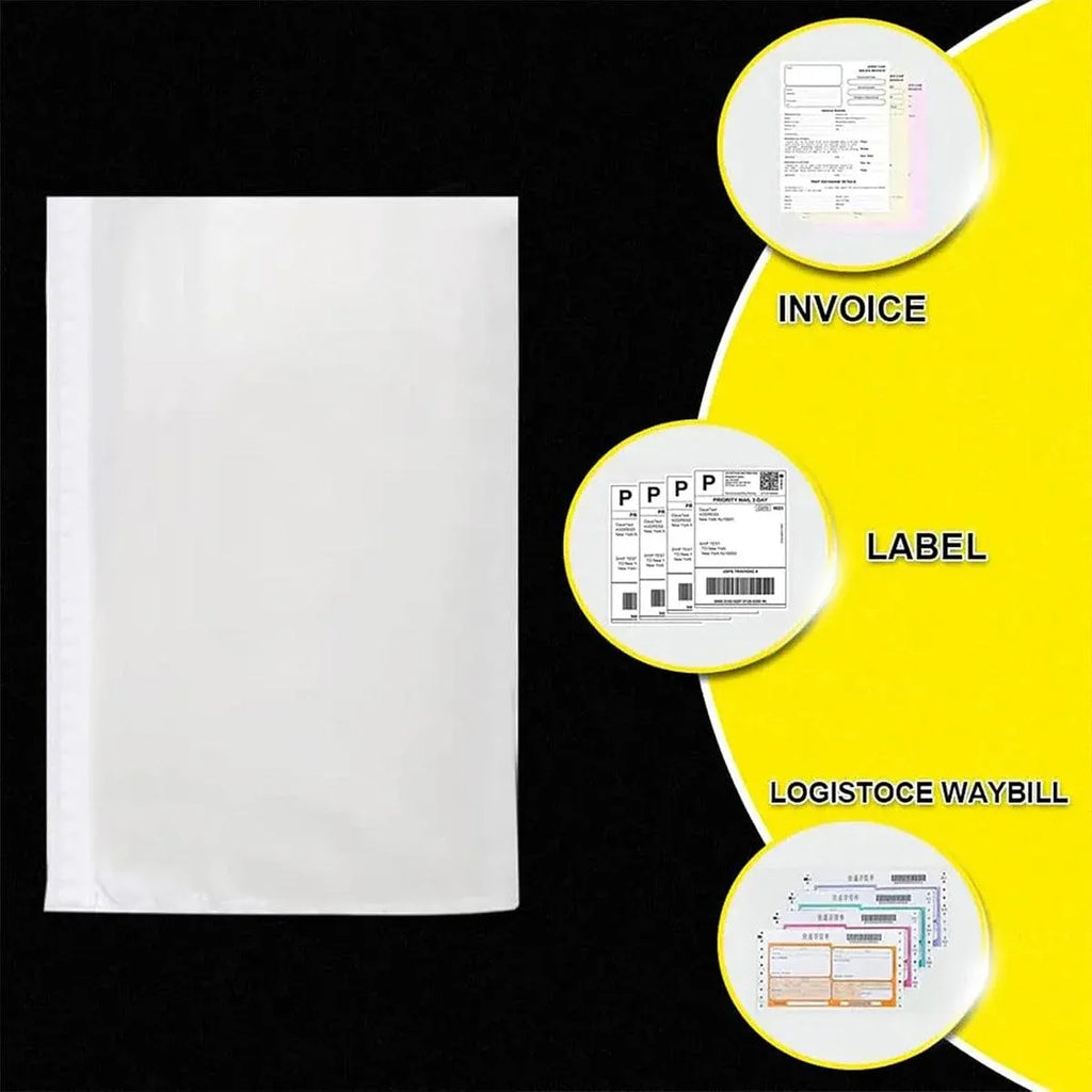 Plastic Bags 100PCS Transparent Zip Lock Clear Resealable Storage Packaging - 8x12cm