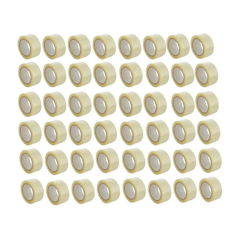 Clear Packing Tape 48mm x 100m for Carton Sealing 6 to 48 Rolls - 48 Rolls
