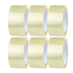 Clear Packing Tape 48mm x 100m for Carton Sealing 6 to 48 Rolls - 6 Rolls