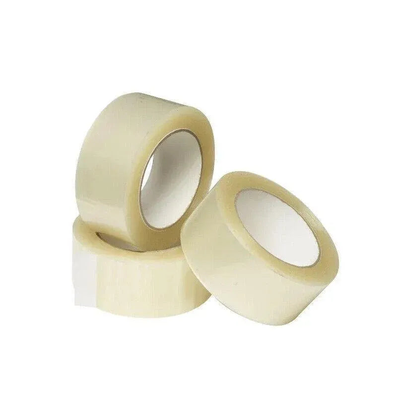 Clear Packing Tape 48mm x 100m for Carton Sealing 6 to 48 Rolls - 6 Rolls