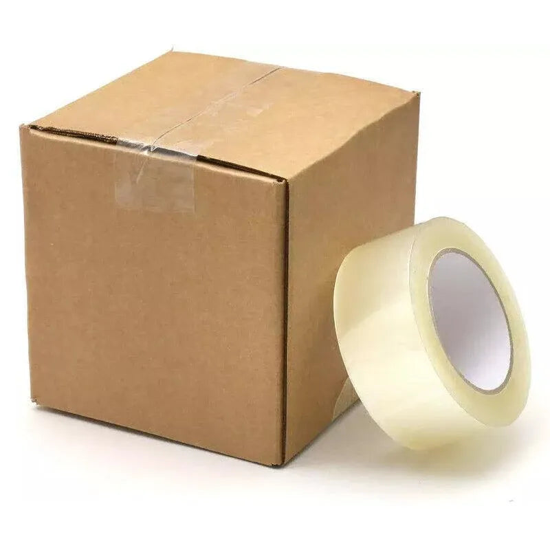 Clear Packing Tape 48mm x 100m for Carton Sealing 6 to 48 Rolls - 6 Rolls