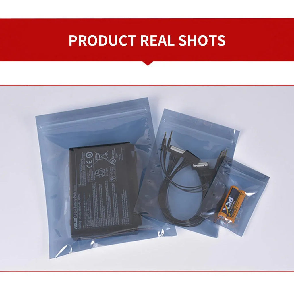 Plastic Self Sealing Bags 100PCS Anti Static Semi Transparent Resealable - 6x9cm