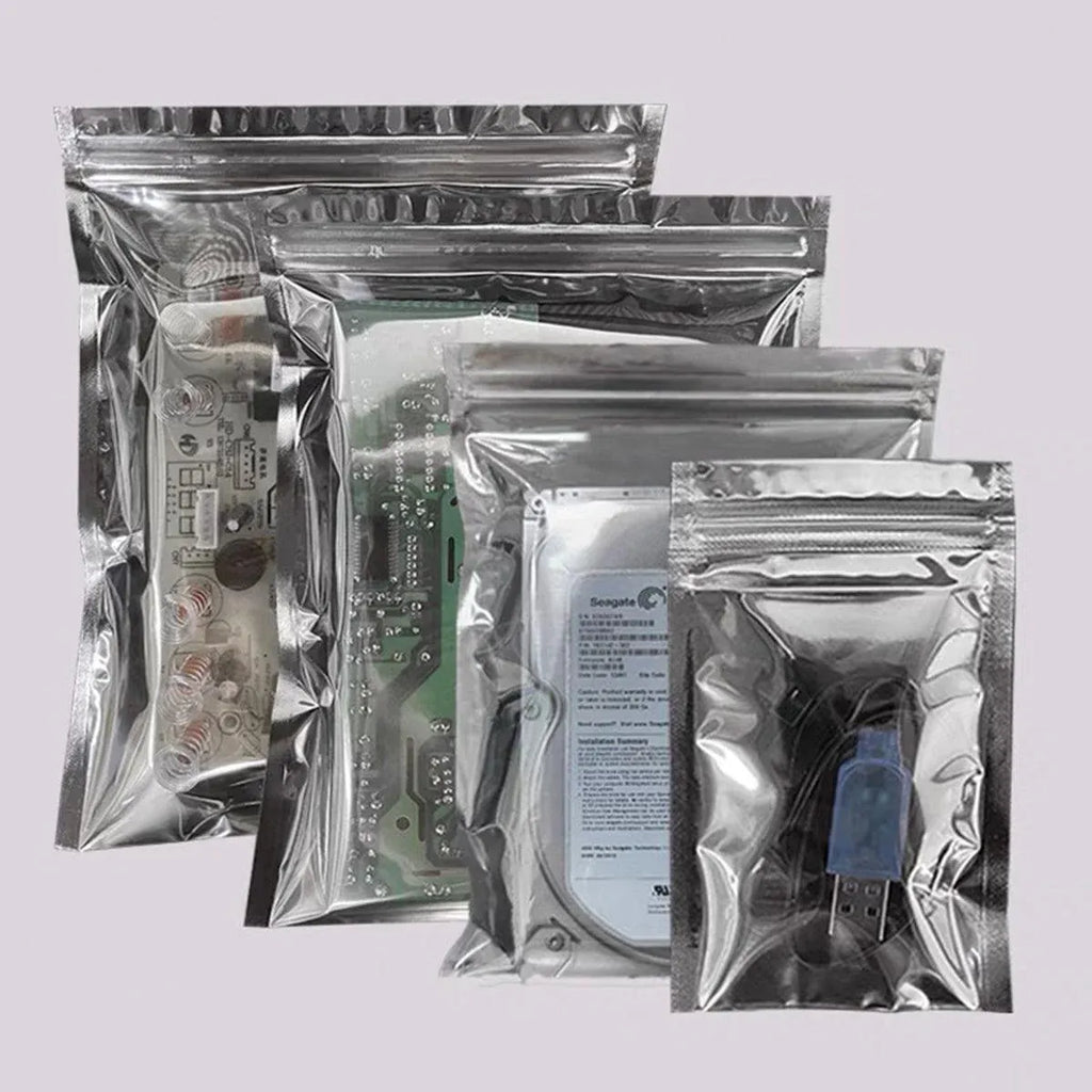 Plastic Self Sealing Bags 100PCS Anti Static Semi Transparent Resealable - 10x15cm