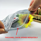 Plastic Self Sealing Bags 100PCS Anti Static Semi Transparent Resealable - 10x15cm