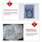 Plastic Self Sealing Bags 100PCS Anti Static Semi Transparent Resealable - 15x20cm