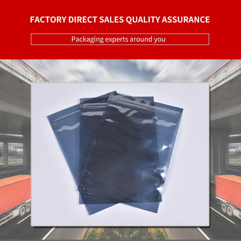 Plastic Self Sealing Bags 100PCS Anti Static Semi Transparent Resealable - 15x20cm