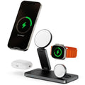 Laser ChargeCore 3-in-1 Charging Stand for Apple, Samsung, Watch Charger - Black (includes 20W Charger and Cable)